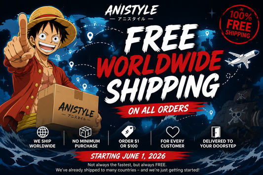 Free Worldwide Shipping Has Officially Launched at AniStyle