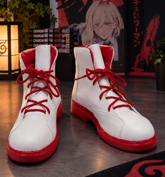 Chainsaw Man Boots Cosplay Power