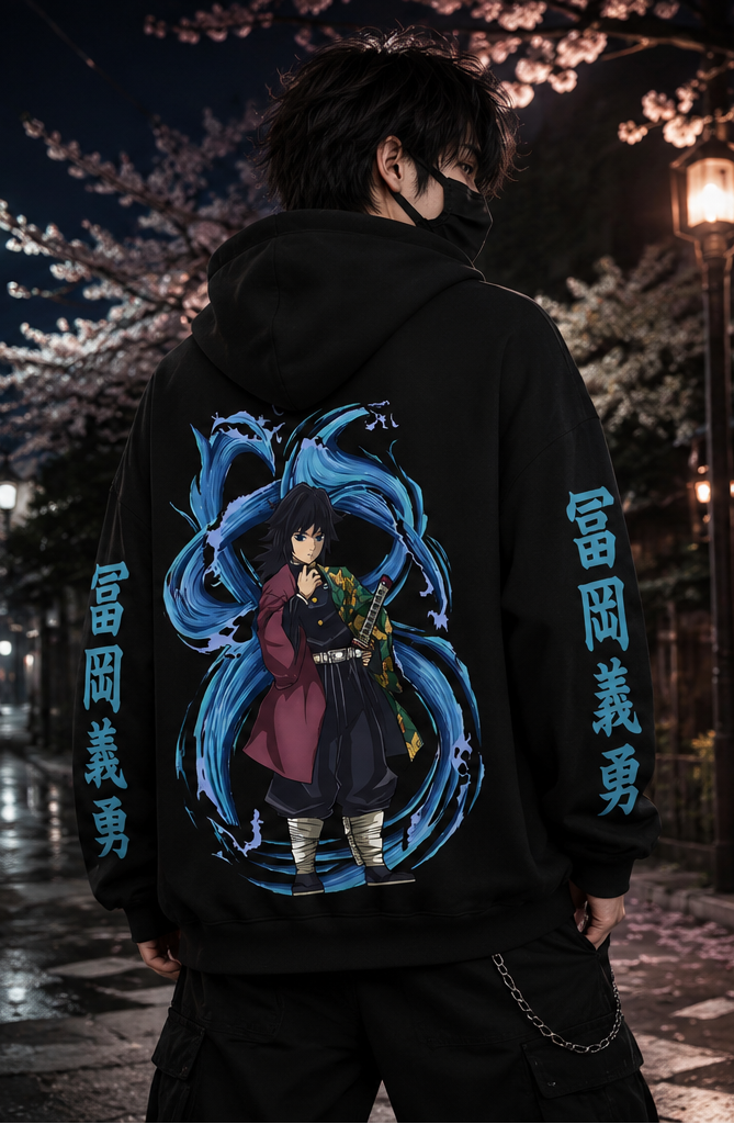 Zipper Hoodie Demon Slayer Tomioka Giyuu