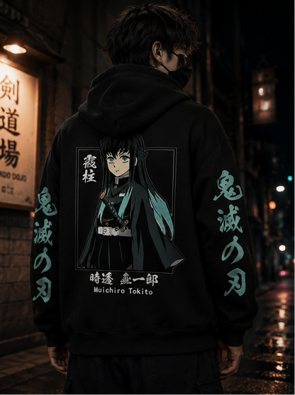Zipper Hoodie Demon Slayer Muichiro Tokito