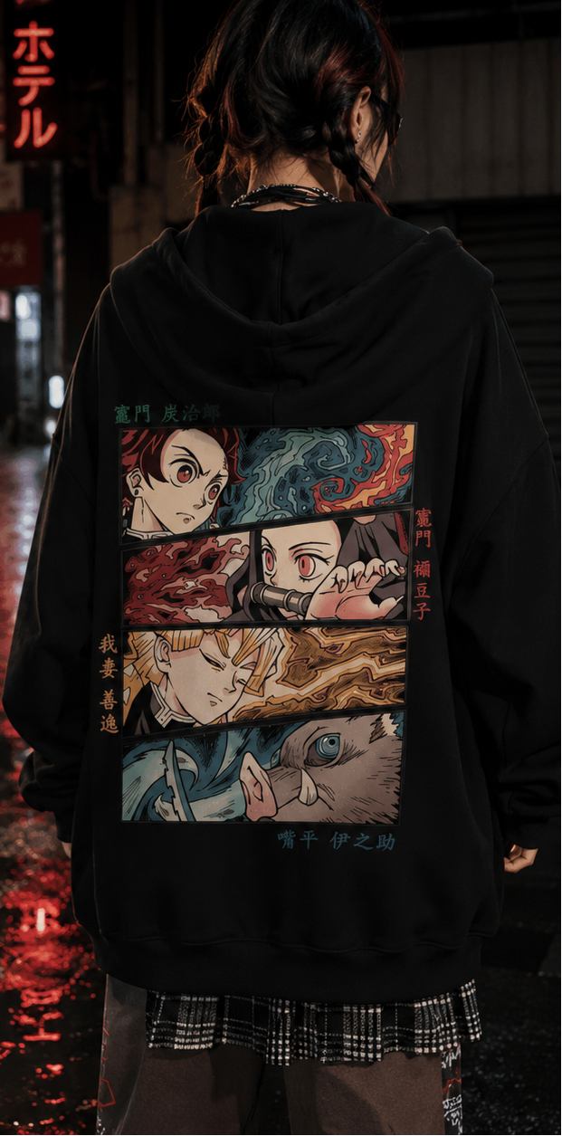 Zipper Hoodie Team Demon Slayer