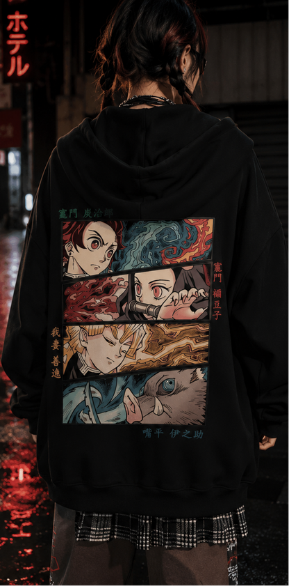 Zipper Hoodie Team Demon Slayer
