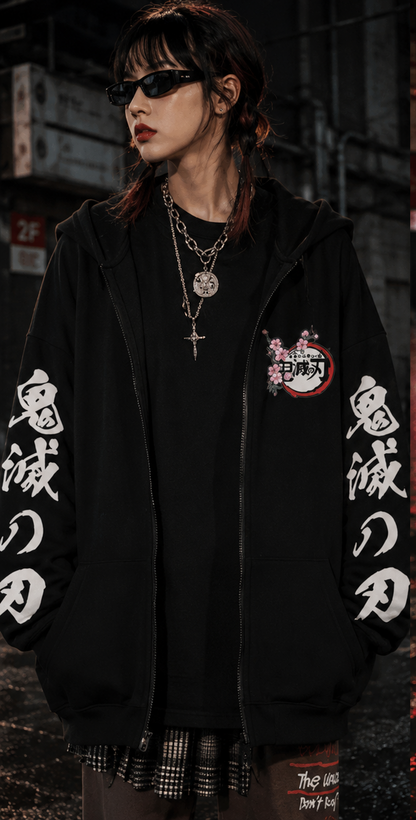 Zipper Hoodie Team Demon Slayer