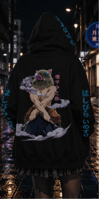 Zipper Hoodies Hashibira Inosuke Demon Slayer