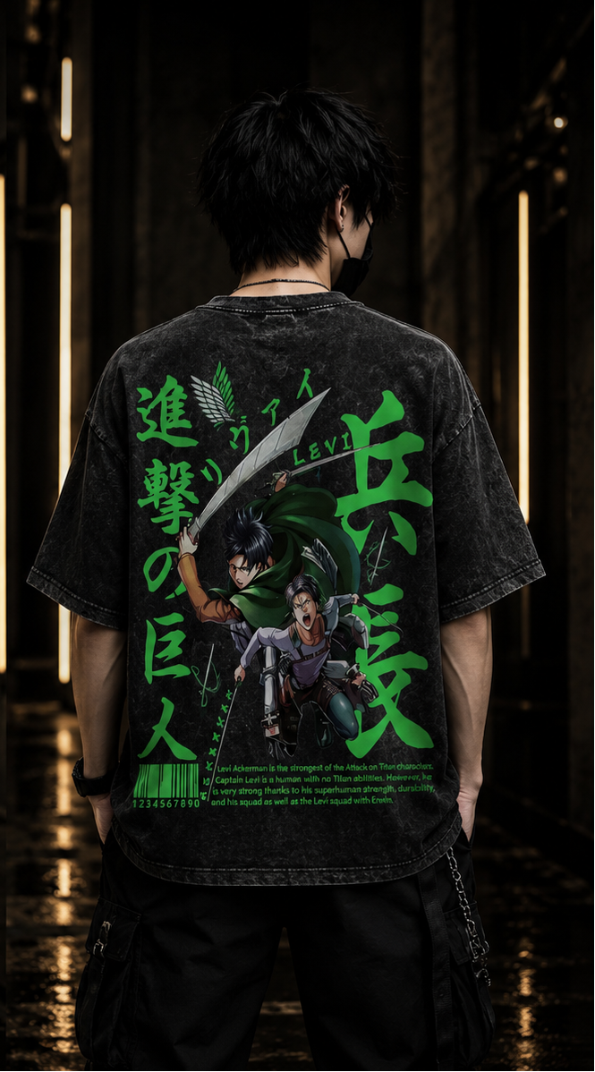 T-shirt  Levi Ackerman Attack on Titan