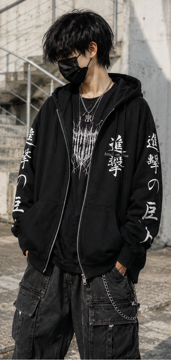 Zipper Hoodie Attack on Titan