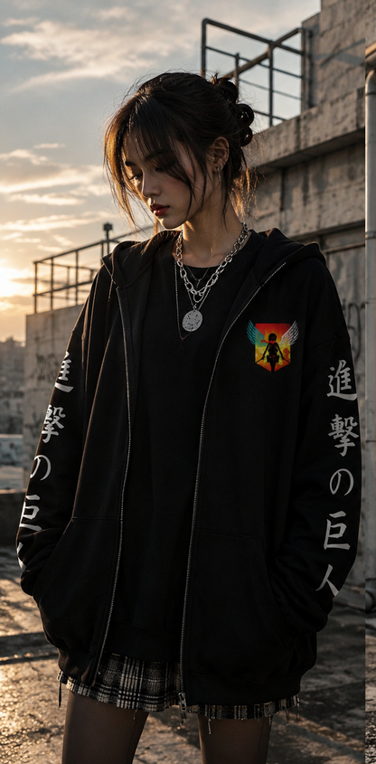 Zipper Hoodie Attack on Titan Mikasa Ackerman