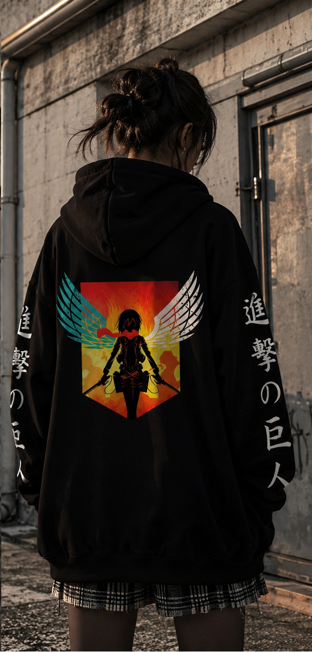 Zipper Hoodie Attack on Titan Mikasa Ackerman