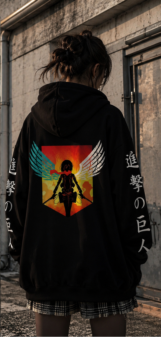 Zipper Hoodie Attack on Titan Mikasa Ackerman