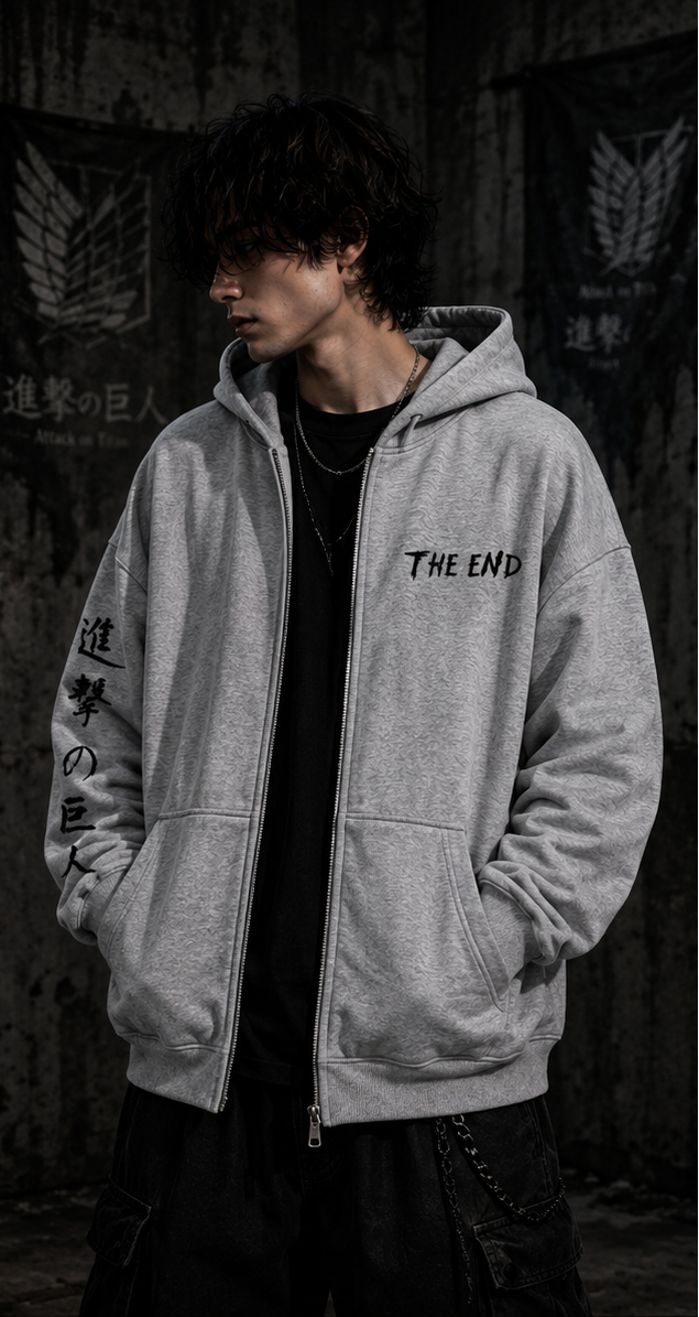 Zipper Hoodie Attack on Titan Mikasa-Eren