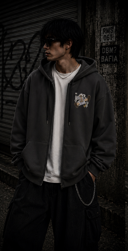 Zip Hoodie One Piece Gear 5 Luffy