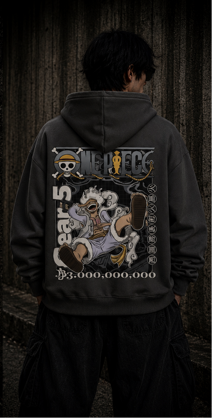 Zip Hoodie One Piece Gear 5 Luffy