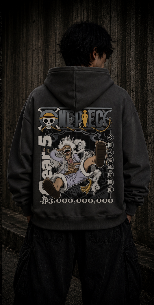 Zip Hoodie One Piece Gear 5 Luffy