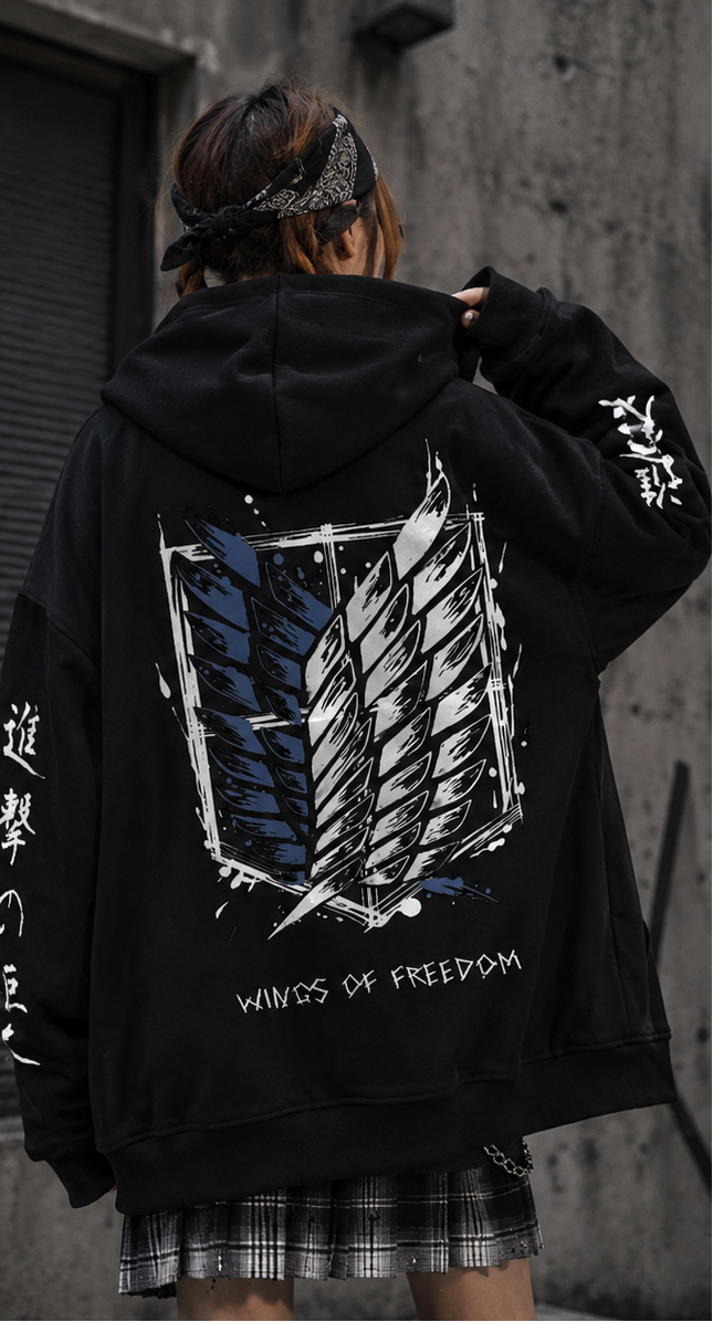 Zipper Hoodies Attack on Titan