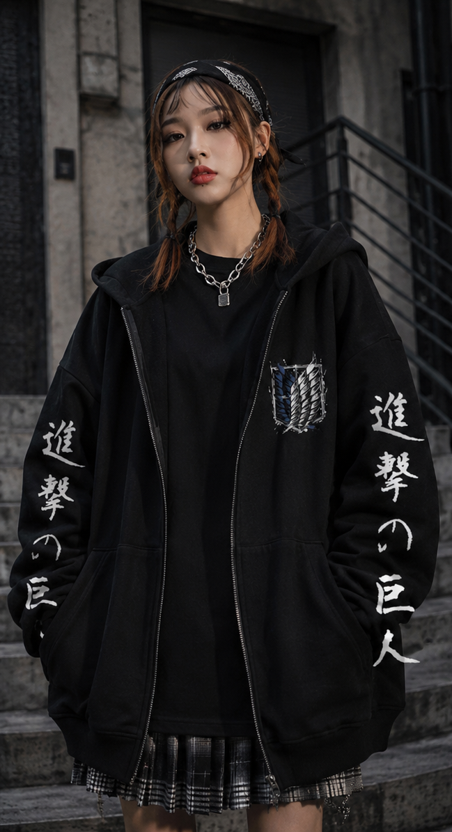 Zipper Hoodies Attack on Titan