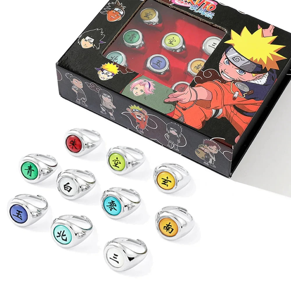 Anillos 10 piezas Naruto Akatsuki