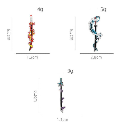 4/9pcs Pins Demon Slayer