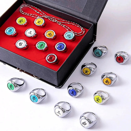 Anillos 10 piezas Naruto Akatsuki