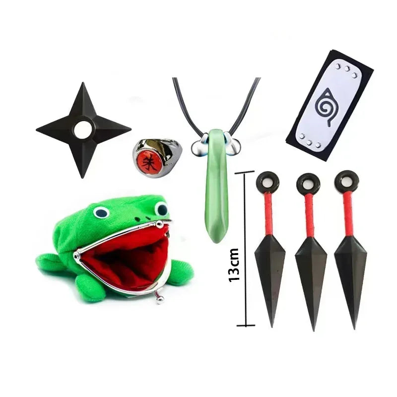 Naruto Cosplay Gloves Headband Kunai Mask