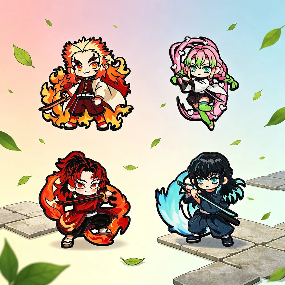 4pcs Pins Demon Slayer