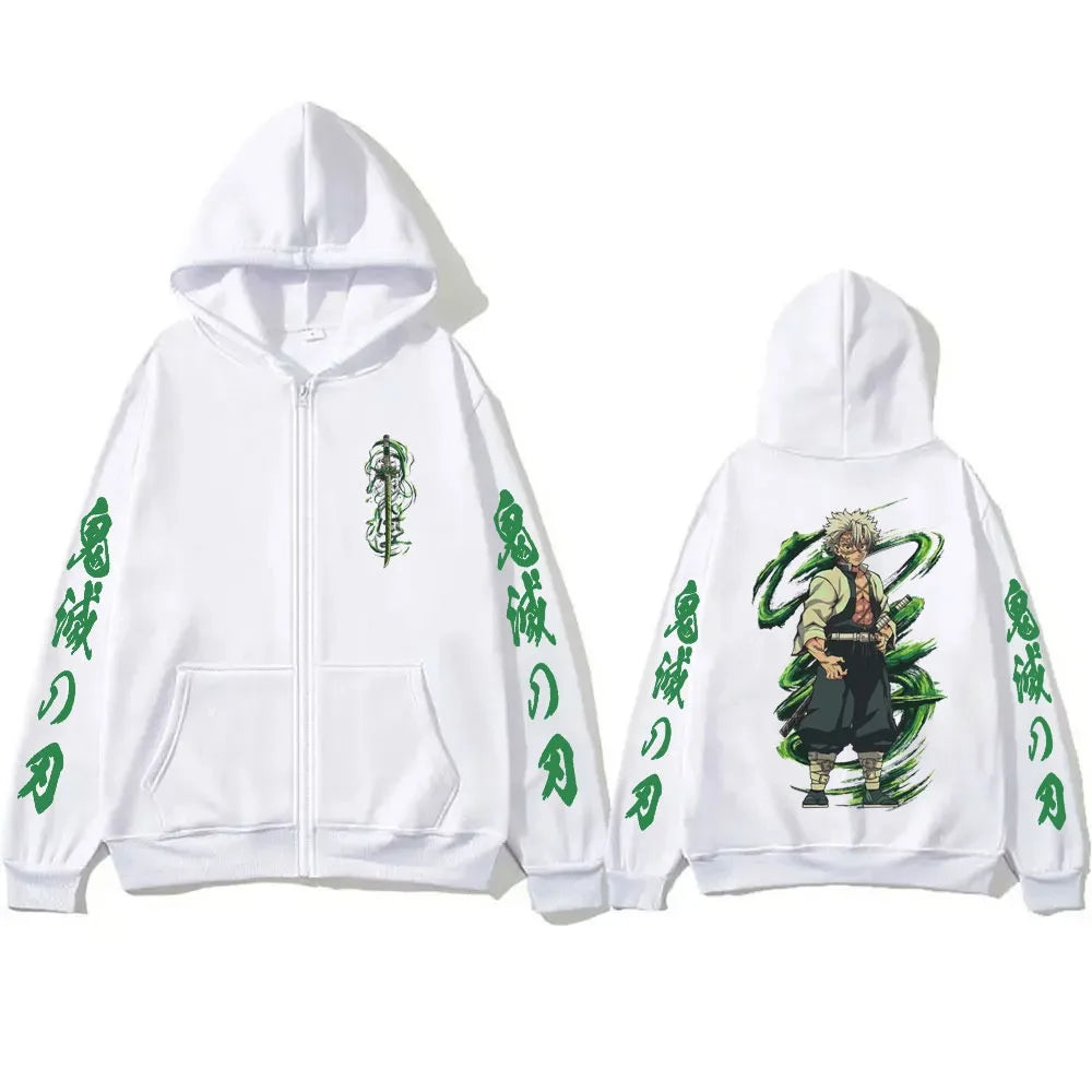 Zipper Hoodies Demon Slayer Shinazugawa Sanemi