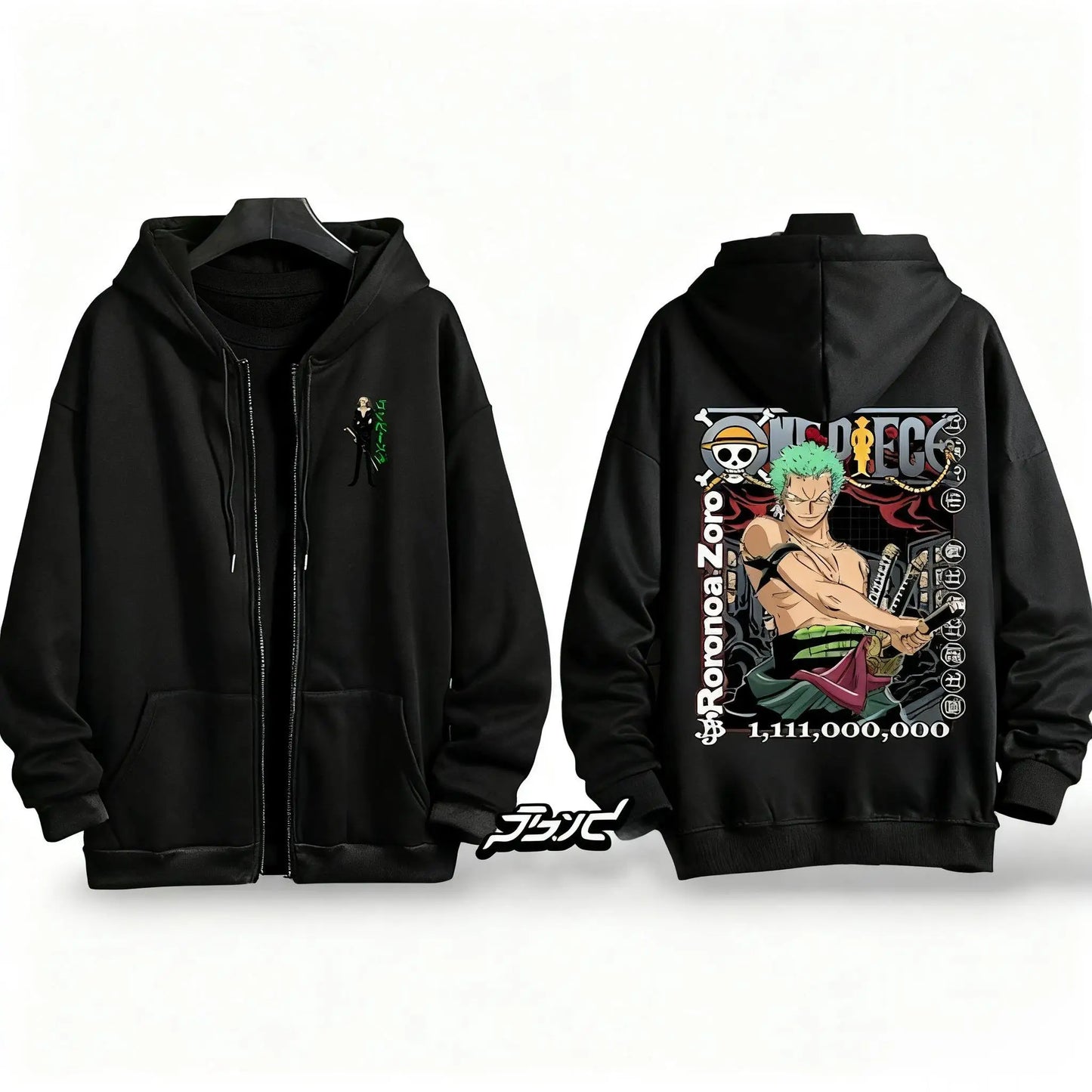 Zip Hoodie One Piece Roronoa Zoro