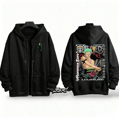 Zip Hoodie One Piece Roronoa Zoro