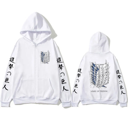 Zipper Hoodies Attack on Titan
