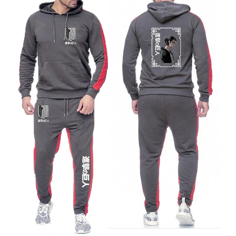 Attack on Titan Hoodies+Pants Suits