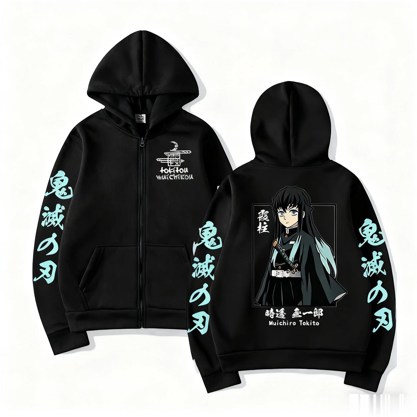 Zipper Hoodie Demon Slayer Muichiro Tokito