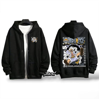 Zip Hoodie One Piece Gear 5 Luffy