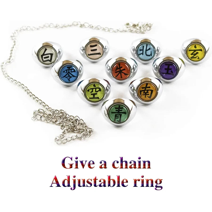 Anillos 10 piezas Naruto Akatsuki