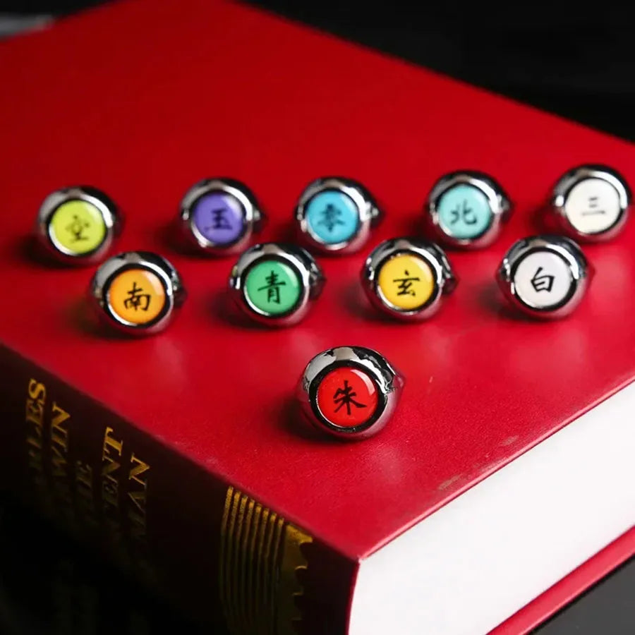 Anillos 10 piezas Naruto Akatsuki