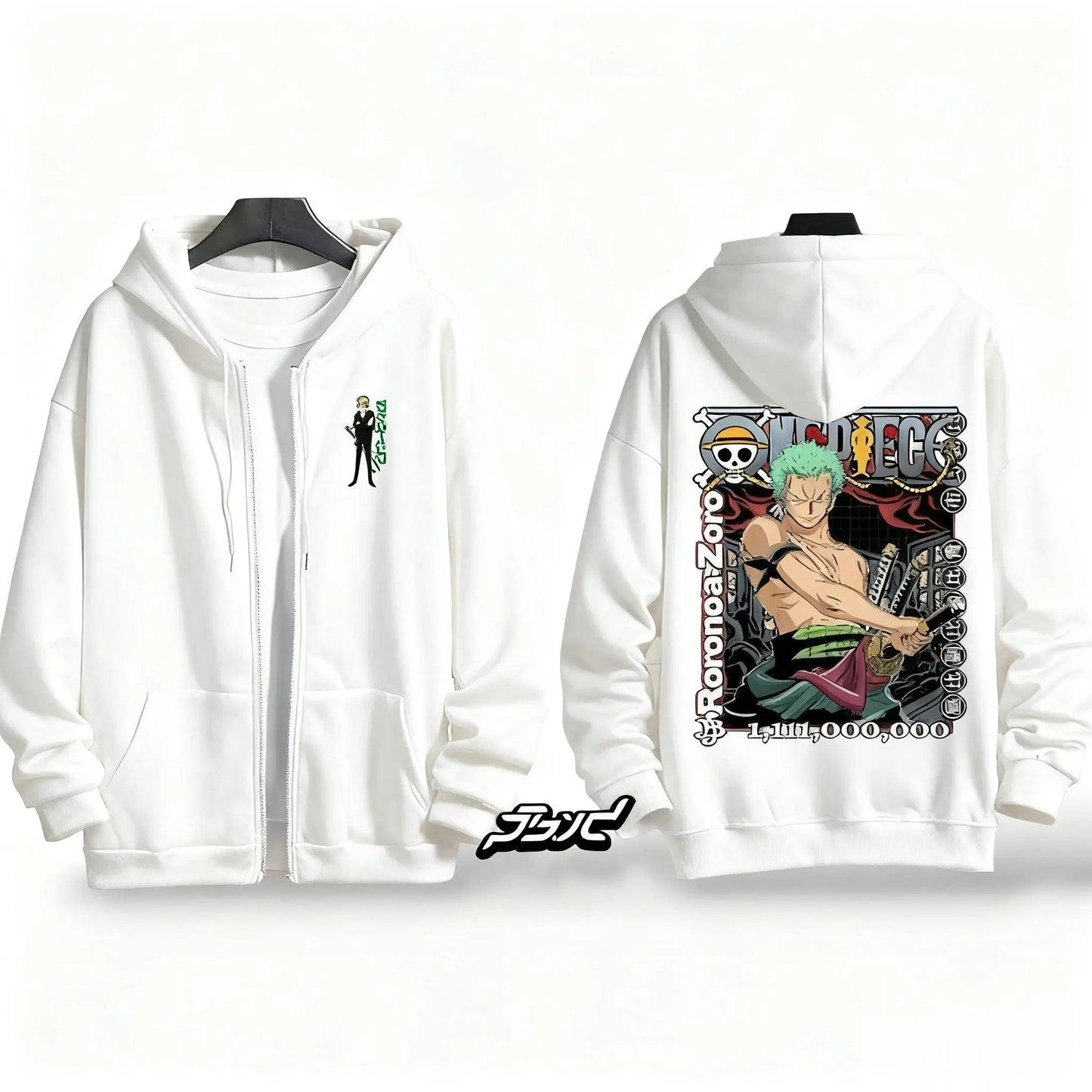 Zip Hoodie One Piece Roronoa Zoro