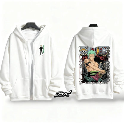 Zip Hoodie One Piece Roronoa Zoro