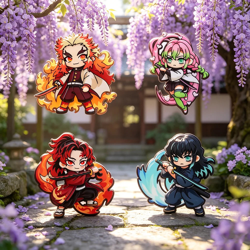 4pcs Pins Demon Slayer
