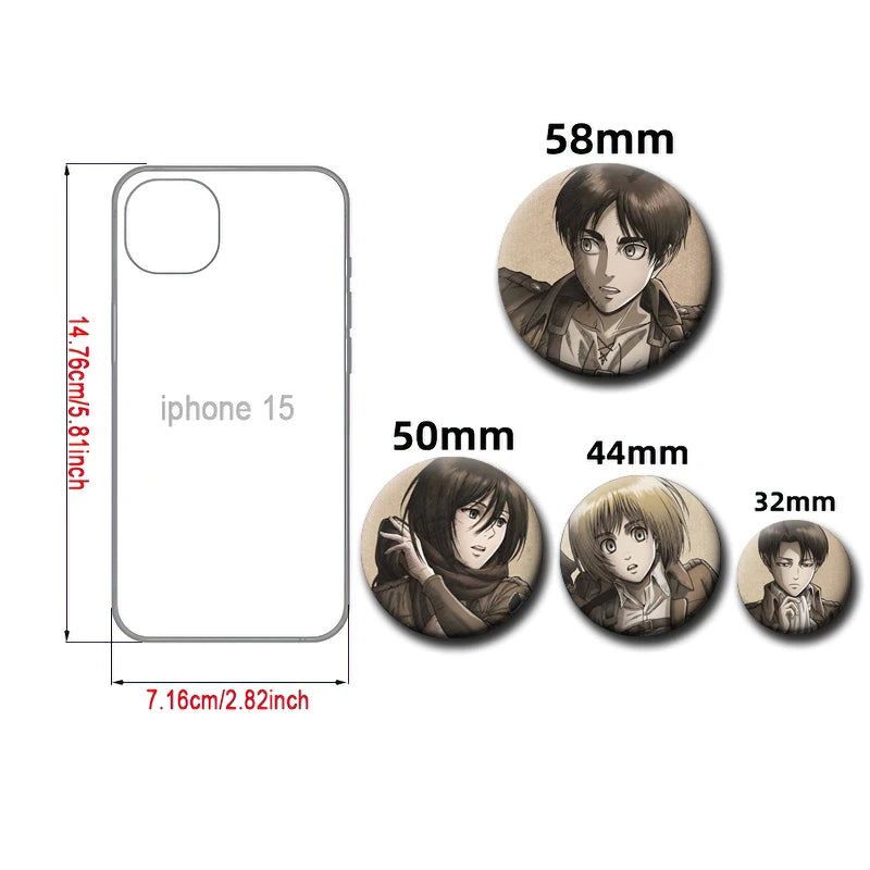 Attack on Titan Badges
