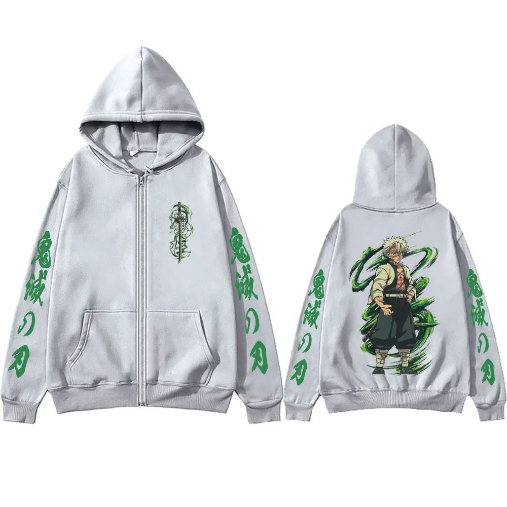 Zipper Hoodies Demon Slayer Shinazugawa Sanemi