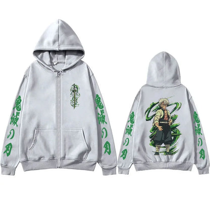 Zipper Hoodies Demon Slayer Shinazugawa Sanemi