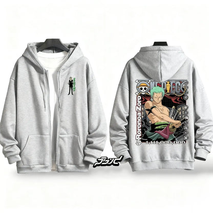 Zip Hoodie One Piece Roronoa Zoro