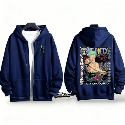Zip Hoodie One Piece Roronoa Zoro