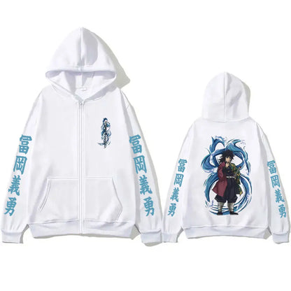 Zipper Hoodie Demon Slayer Tomioka Giyuu