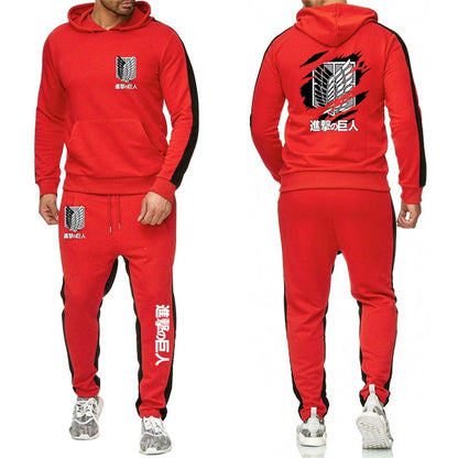 Attack on Titan Hoodies+Pants Suits