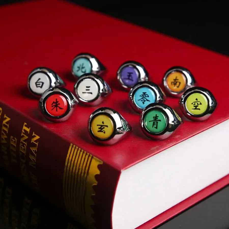 Anillos 10 piezas Naruto Akatsuki