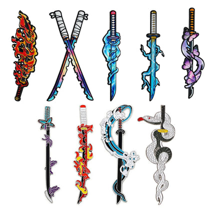 4/9pcs Pins Demon Slayer