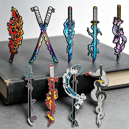 4/9pcs Pins Demon Slayer