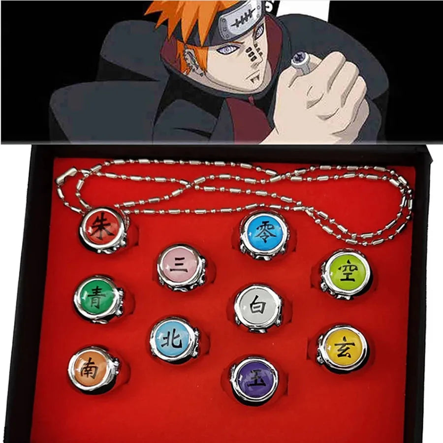 Anillos 10 piezas Naruto Akatsuki