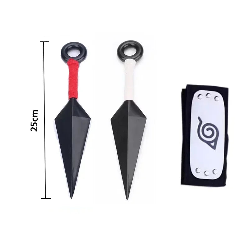 Naruto Cosplay Gloves Headband Kunai Mask