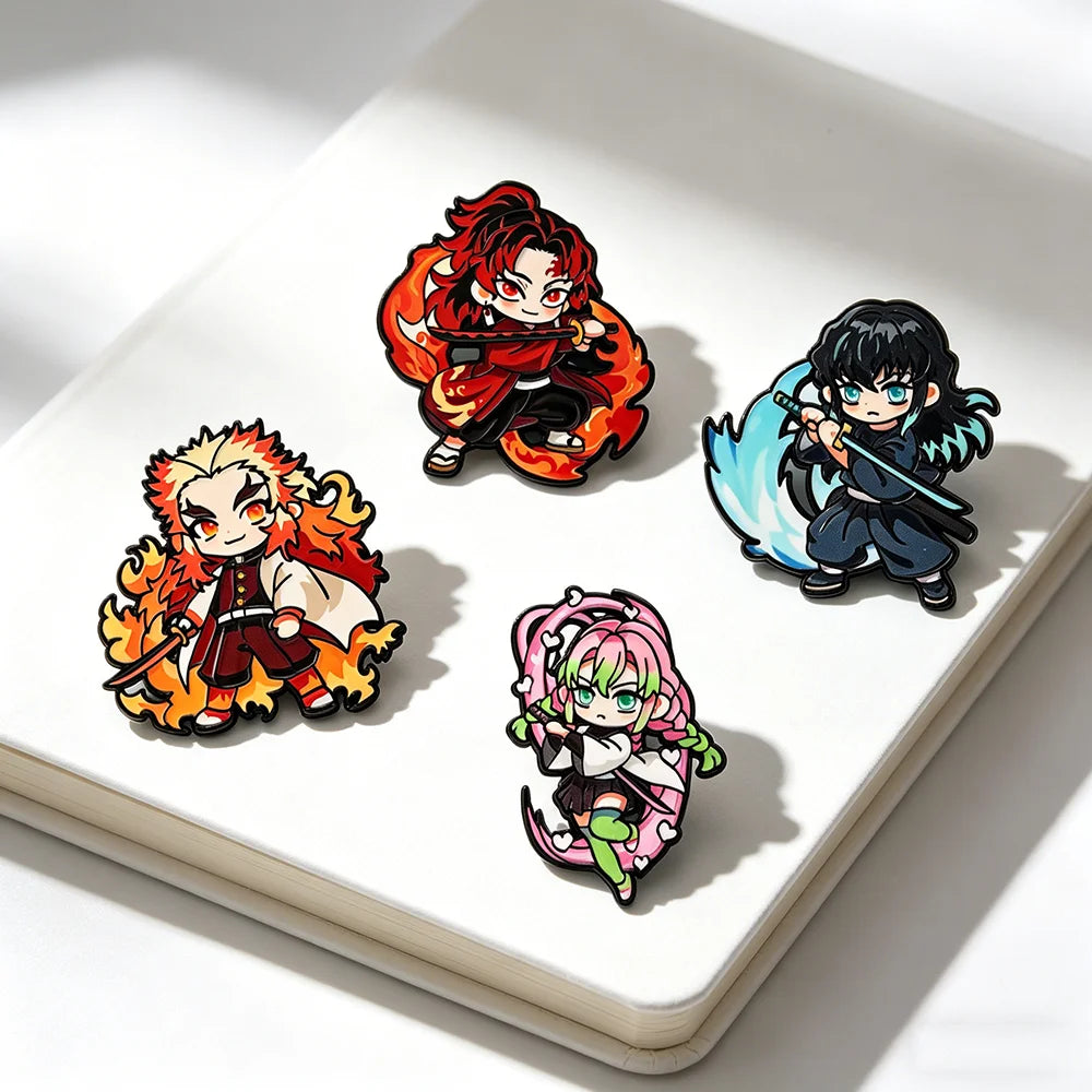 4pcs Pins Demon Slayer