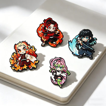 4pcs Pins Demon Slayer